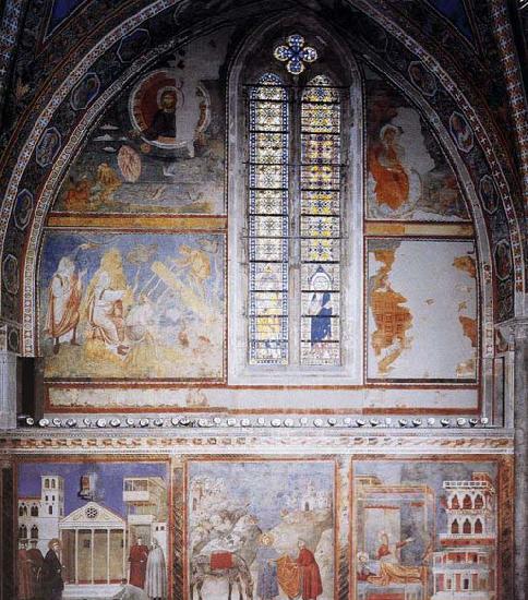 GIOTTO di Bondone Frescoes in the fourth bay of the nave Spain oil painting art